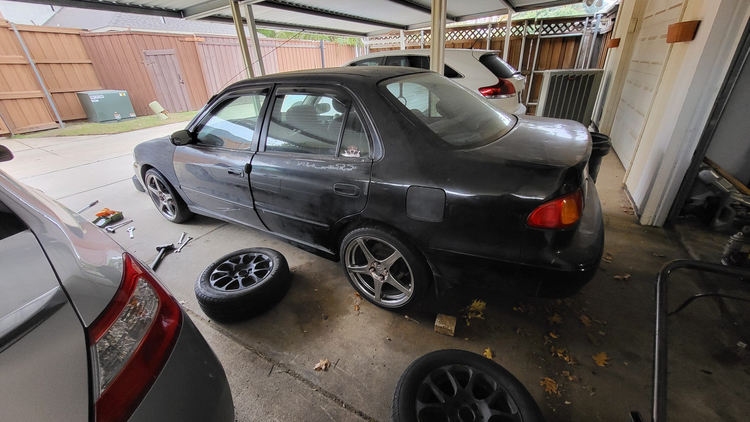 Budget 8th Corolla Race car: Wheels